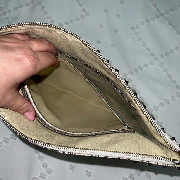 Valentino rockstud snakeskin clutch bag (Authentic) - Picture 5 of 10